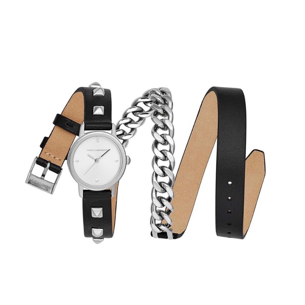 Rebecca Minkoff BFFL studded leather watch - Picture 2 of 8